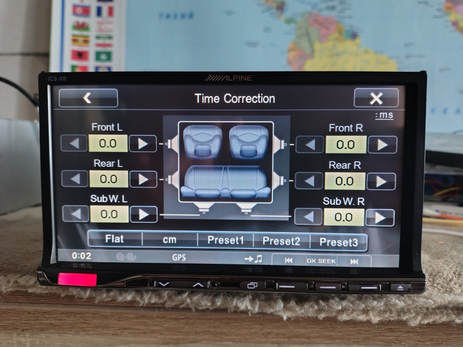 Alpine ICS-X8 Car Stereo Mobile Media Station Fully Working Good Shape Bluetooth