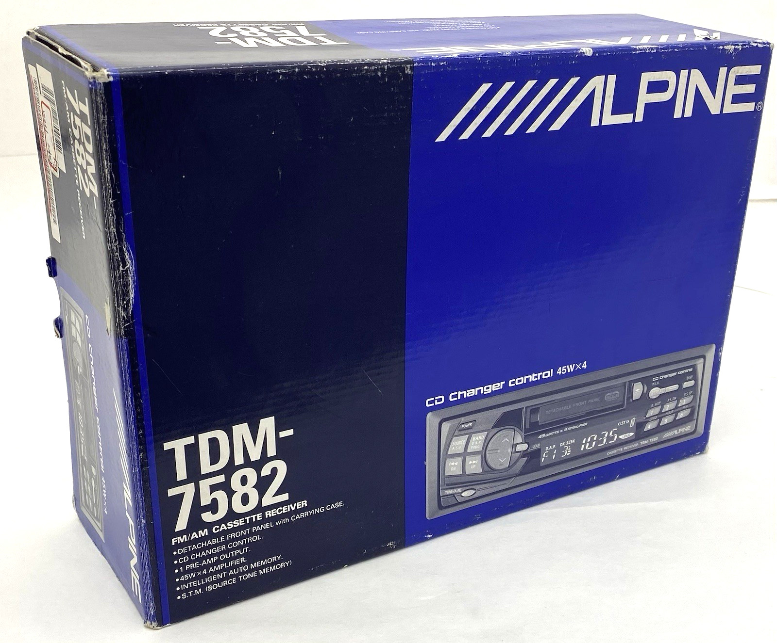 ALPINE TDM-7582 CAR STEREO CASSETTE TAPE PLAYER HEAD UNIT OLD SCHOOL