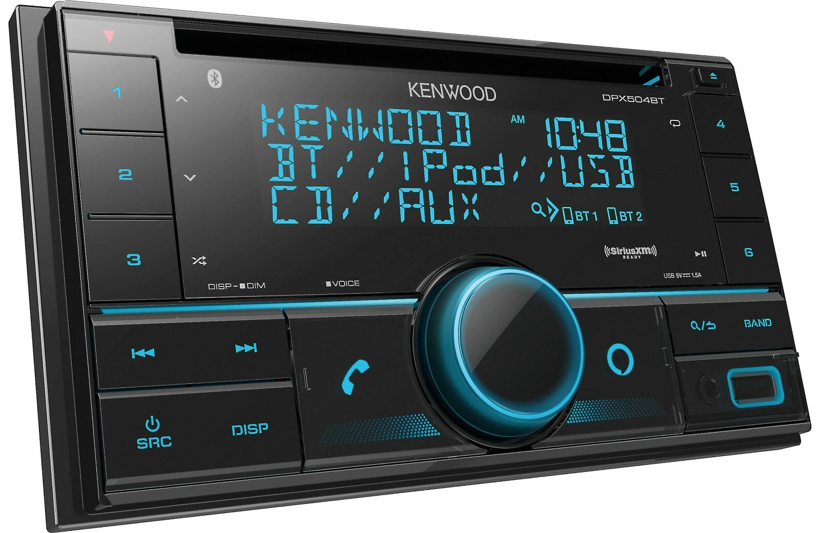 Kenwood DPX504BT Bluetooth CD MP3 Alexa iPhone Android Pandora AM FM XM USB Aux