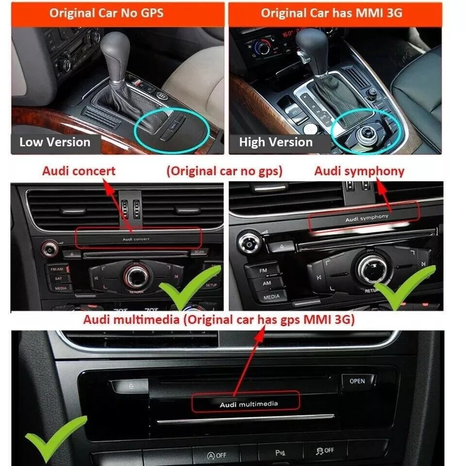 8.8″ For AUDI A4 S4 SR4 A5 S5 SR5 2008~2016 Android Car Radio GPS Carplay Stereo