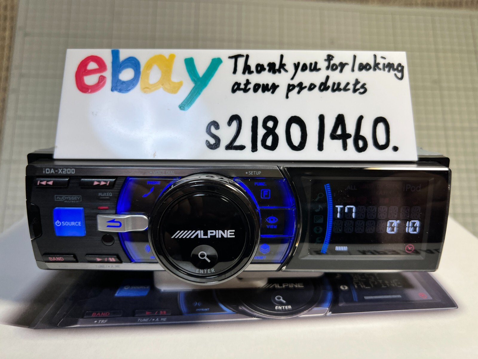 ALPINE iDA-X200 MP3/WMA/AAC USB Player Audio Head Unit Bluetooth JDM Near Mint