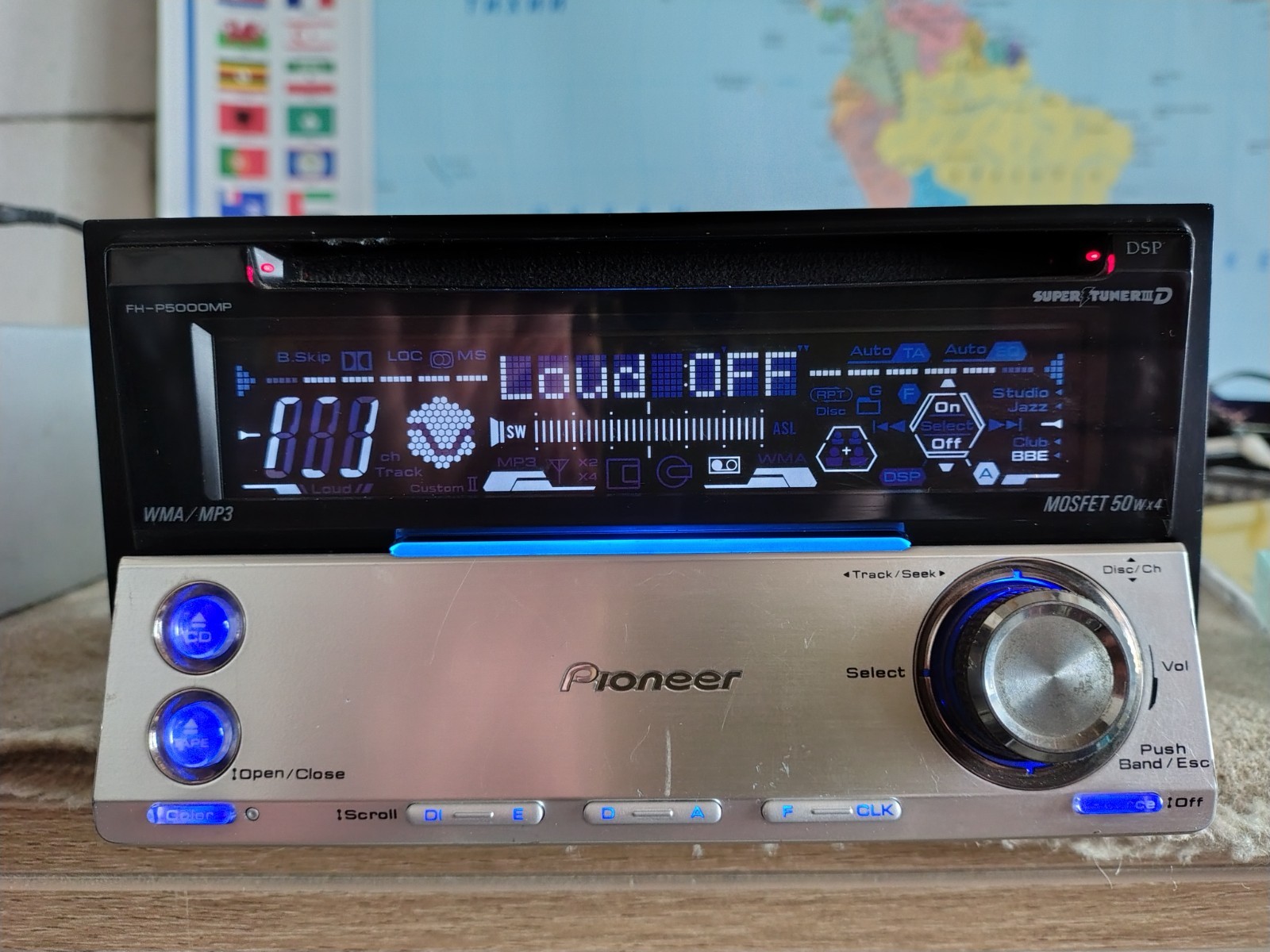 Pioneer FH-P5000MP Car Stereo CD/Cassete Player In Dash Receiver Fully Working