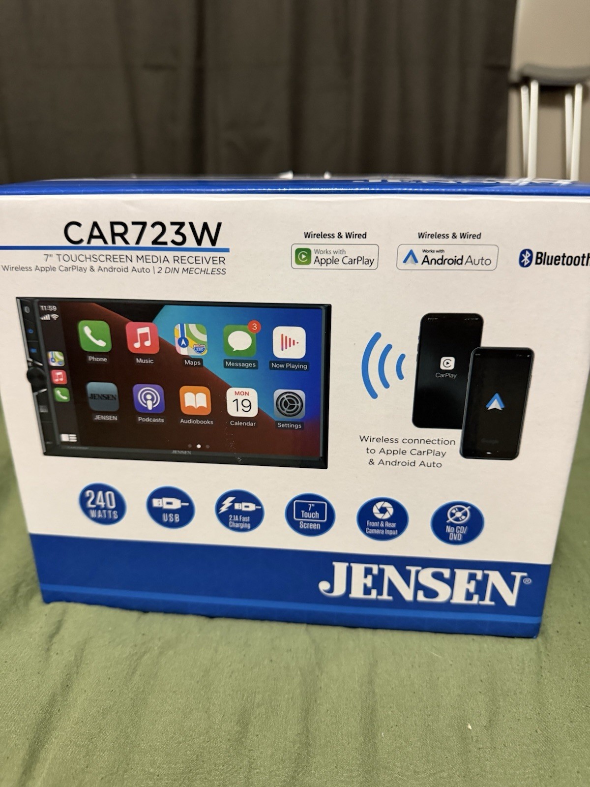 Jensen CAR723W 7″ Multimedia w/ Wireless Android Auto & Apple Carplay