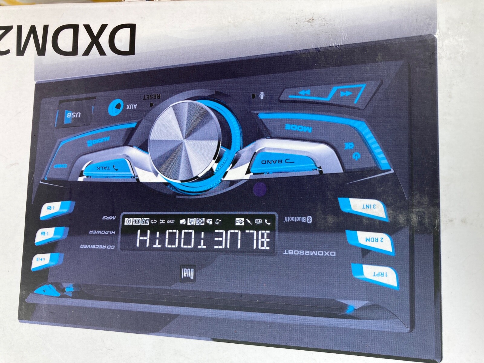 CD Receiver with Bluetooth. Black Car Dual 200 Watts. Plays USB flash drives. 