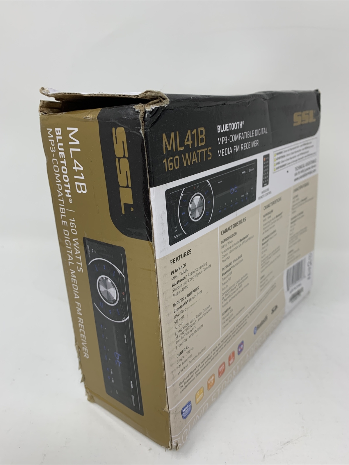 Sound Storm ML41B Bluetooth Single-DIN Multimedia Player