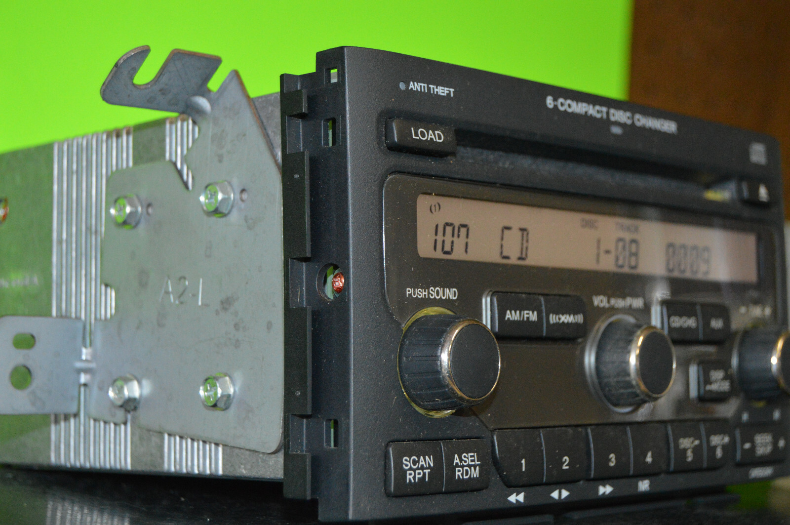 Honda Pilot 6 disc CD factory player 1BV4 radio XM 06 07 08 39100-S9V-A610 CODE