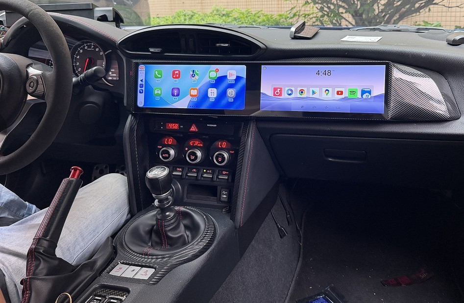 Carplay Dual Dual Screen Android GPS Car Radio Stereo for Toyota 86 Subaru BRZ