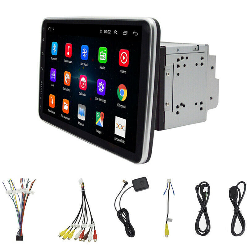 10.1” Android 15.0 Touch Screen Double 2DIN Rotatable Car Stereo Radio GPS Wifi