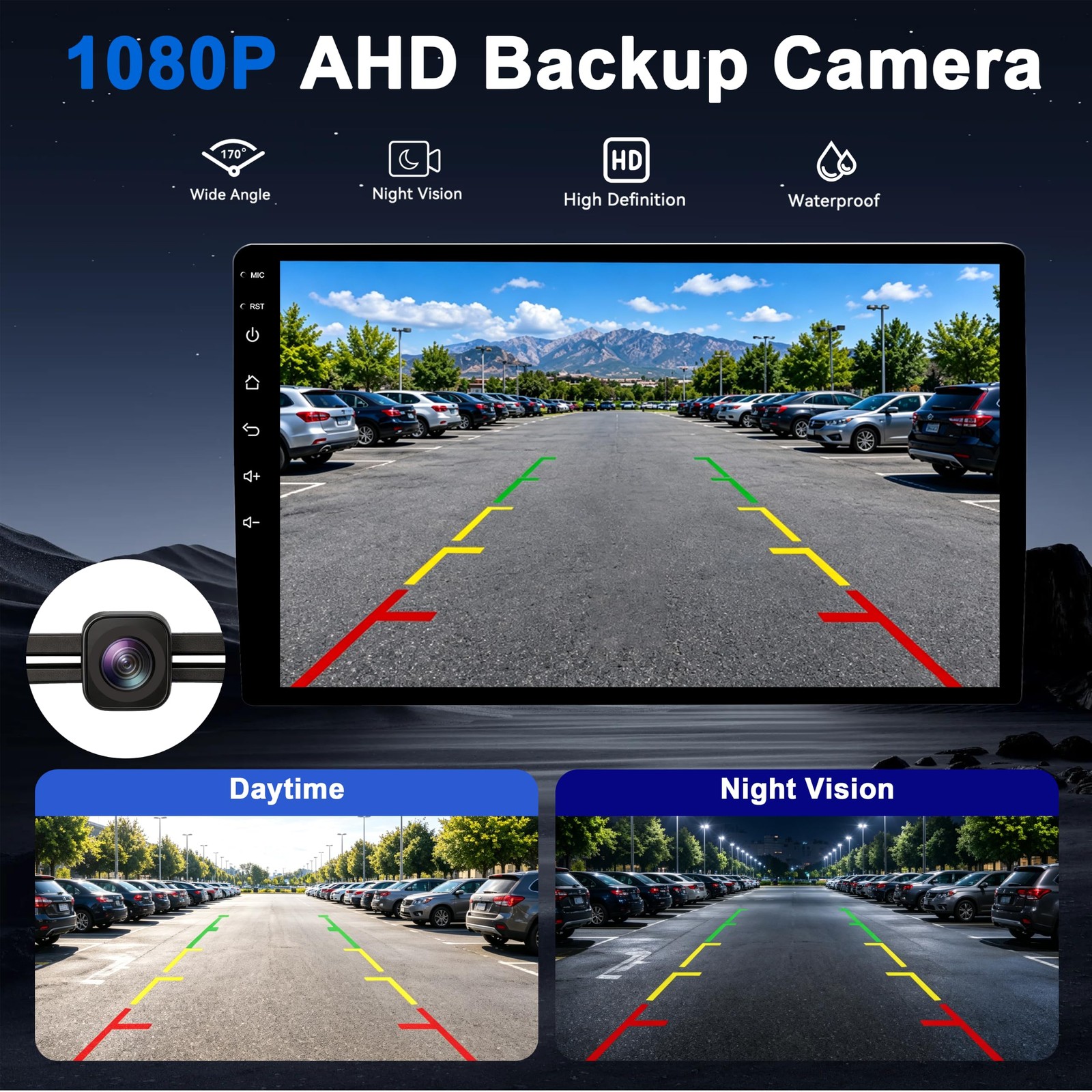 10″ Touchscreen Wireless Carplay Android Auto Stereo for 2008-2013 Honda Accord