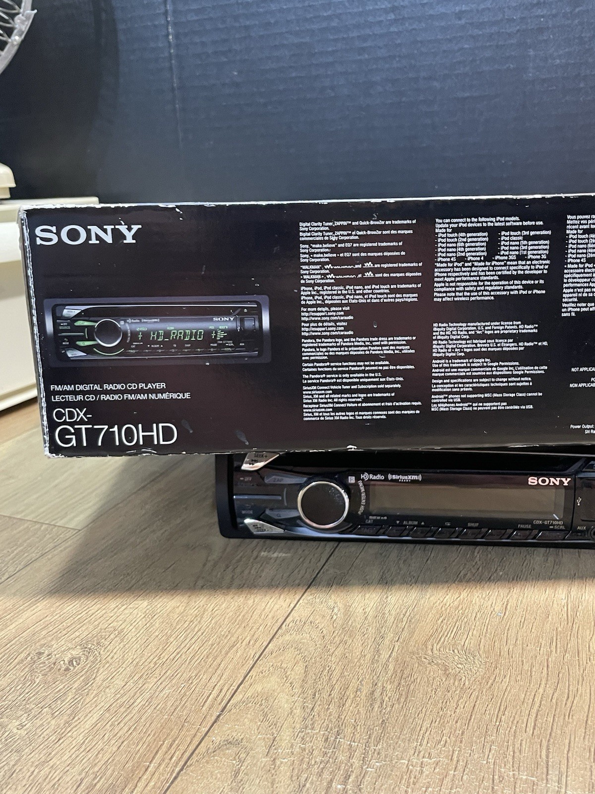 SONY CDX-GT710HD FM/AM CD CAR STEREO USB AUX In Detachable Face With Box/ Remote