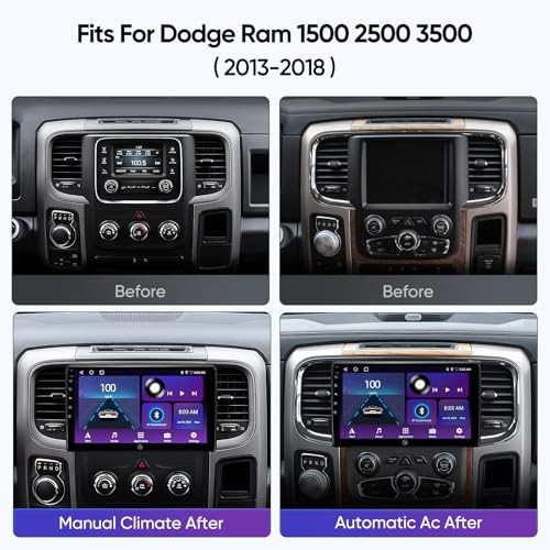 10″ Car Radio Stereo for Dodge Ram Pickup Truck 1500 2500 3500 2013 2014 2015
