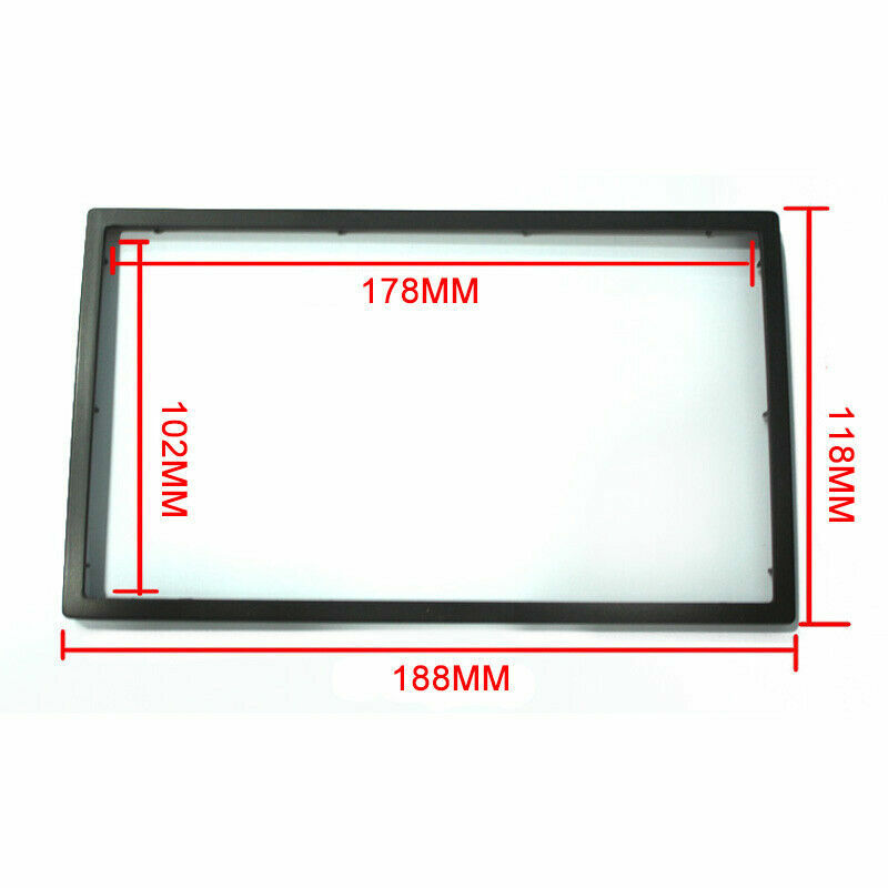 2Din Car Interior Radio Stereo Audio Dashboard Panel Frame Trim Cover Replace