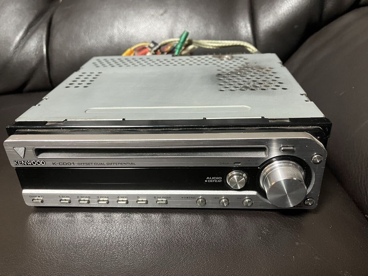 KENWOOD K-CD01 CD RECEIVER FM AM Offset Dual Differential D/A System DC14.4V