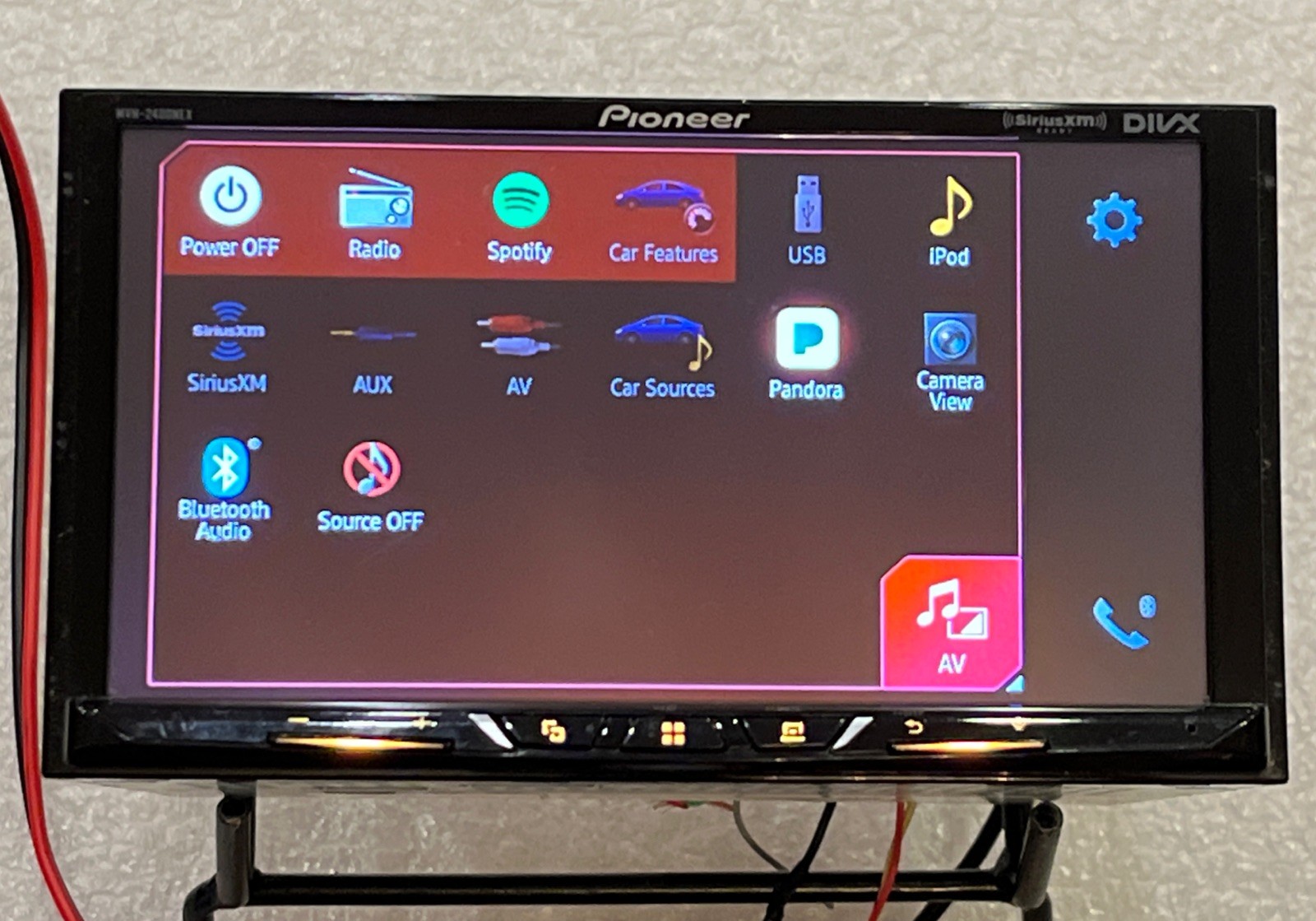 PIONEER MVH-2400NEX Touchscreen Bluetooth USB CD DVD Player