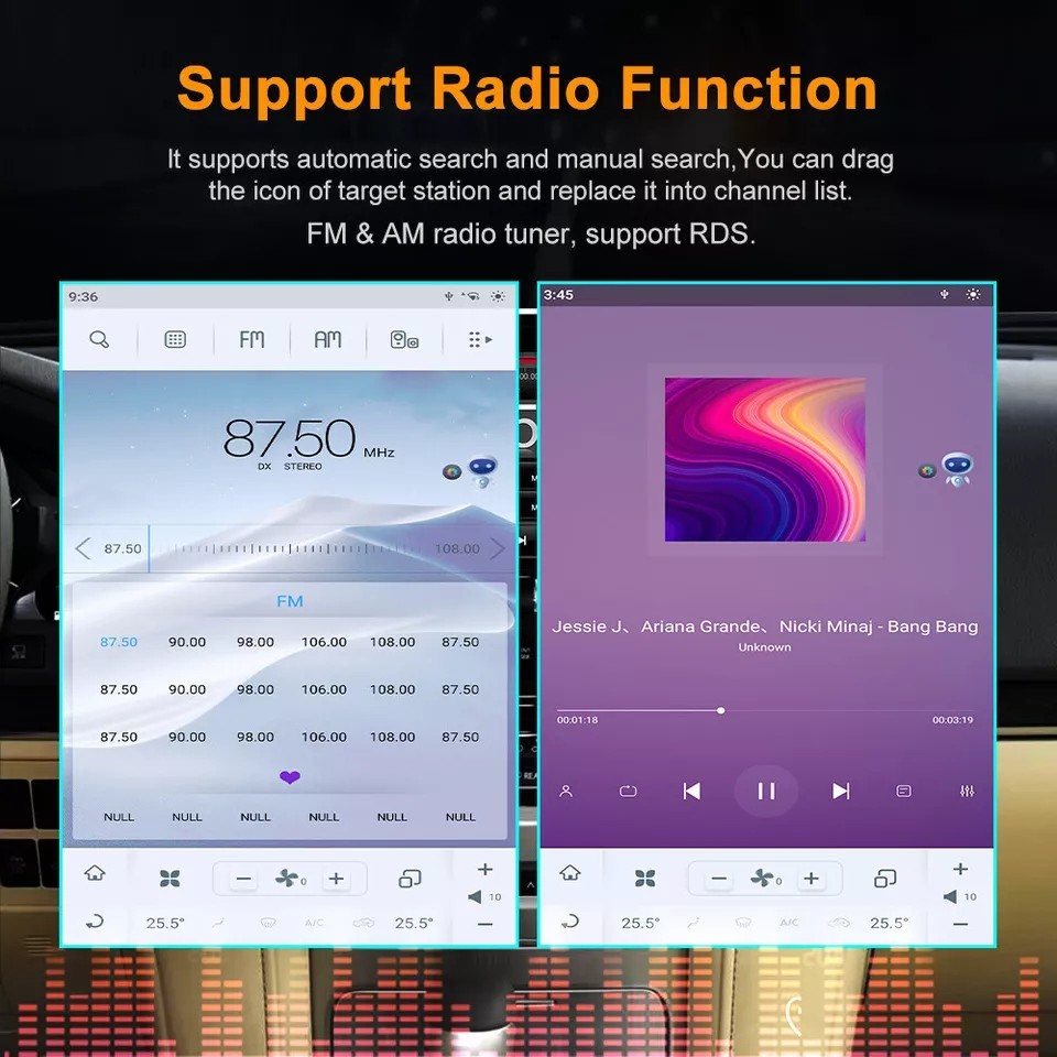 Car Radio Stereo Upgrade For 2007-2024 Toyota Land Cruiser LC70 LC71 LC78 LC79
