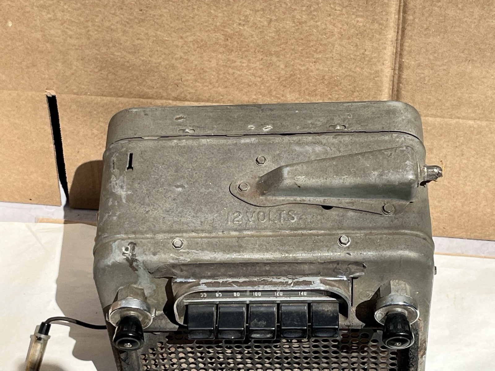 1955 buick delco 981651 sonomatic 12v am tube radio untested