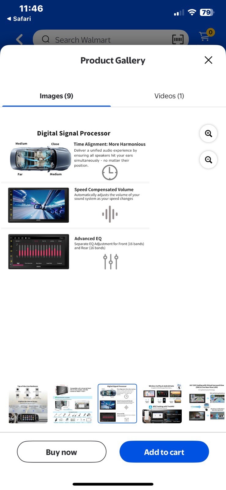 S8 Gen2 ATOTO ANDROID IN-CAR OPERATION PANEL SCREEN
