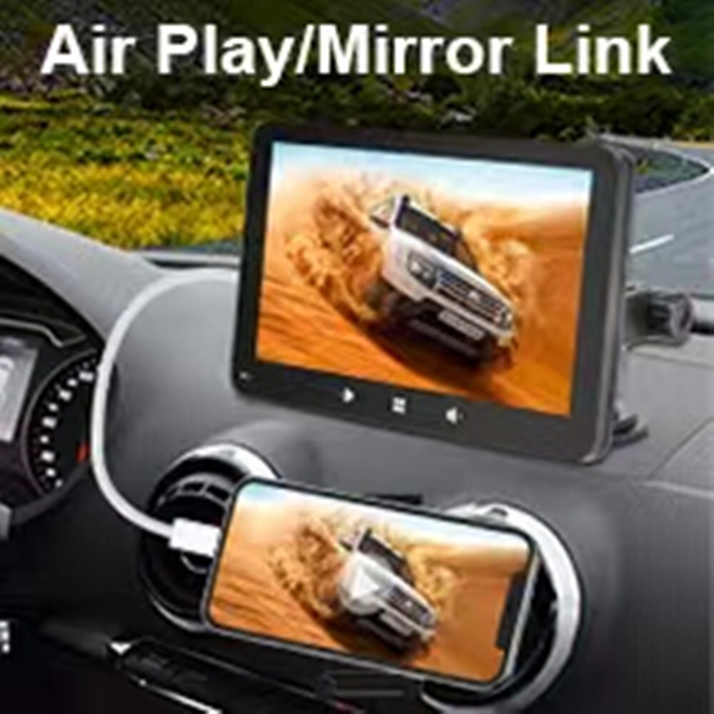 7in Car Stereo Radio Portable Player GPS Navi Touch Screen Mirror Link W/Camera
