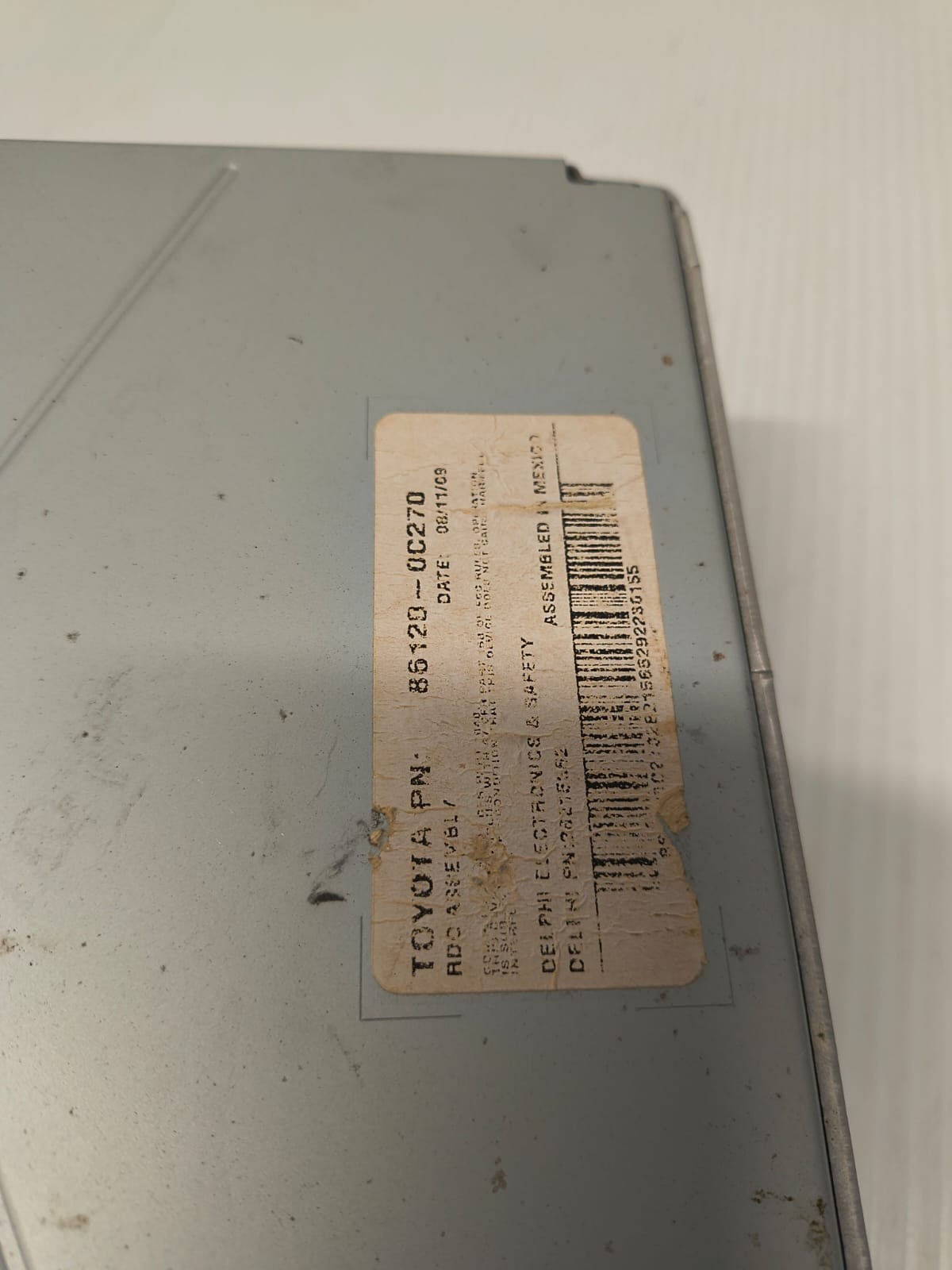 2007-2013 Toyota Tundra OEM AM/FM Radio Tuner CD 86120-0C270 AD1812