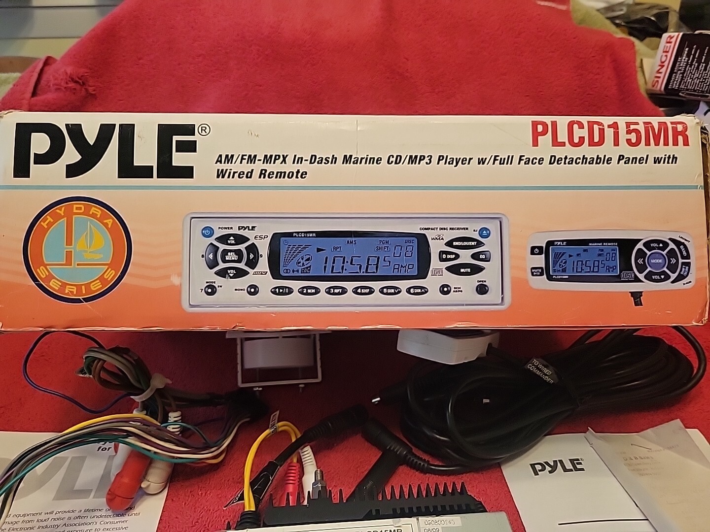 PYLE AM/FM-MPX IN DASH MARINE CD/MP3 PLAYER HYDRA SERIES PLCD15MR