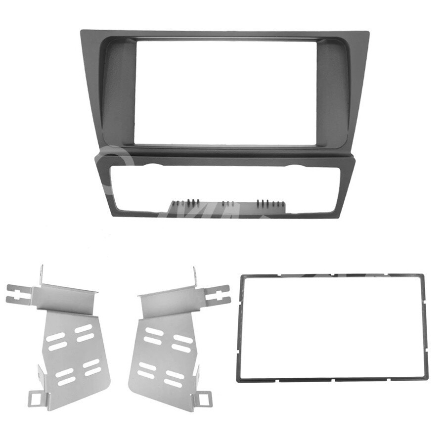 Fit For 2004-2012 BMW E90 E91 E92 E93 Stereo Double DIN Dash Kit Harness Adapter