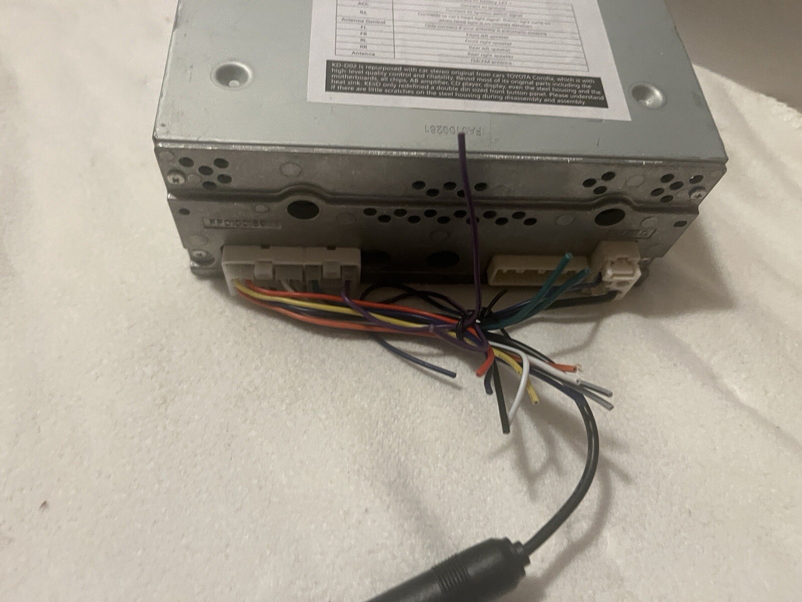 KEiiD Double Din Car Stereo Receiver CD Player +Bluetooth FM/AM Radio KD-D02 NEW