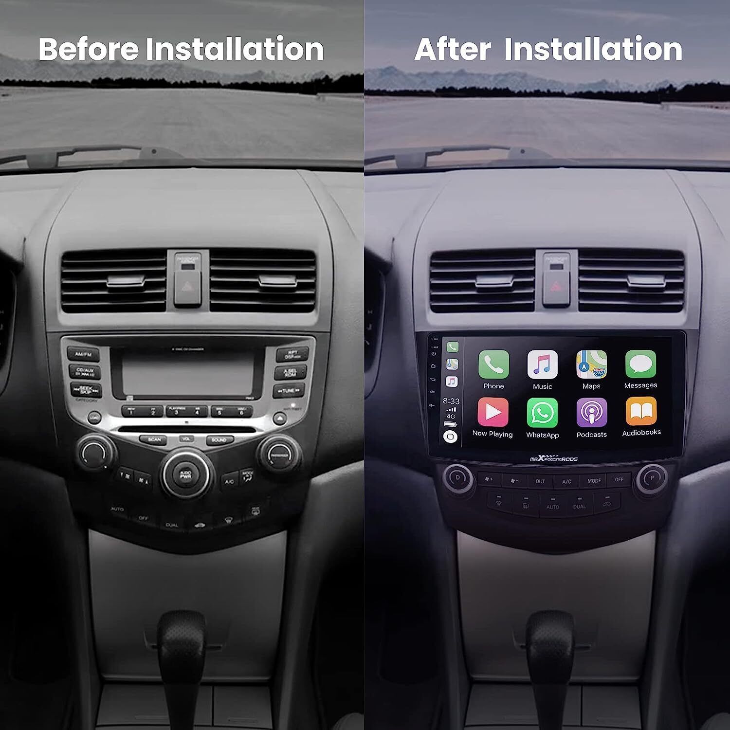 10″ For Honda Accord 7th 2003-2007 CarPlay Car Stereo Radio GPS Wifi Android 13