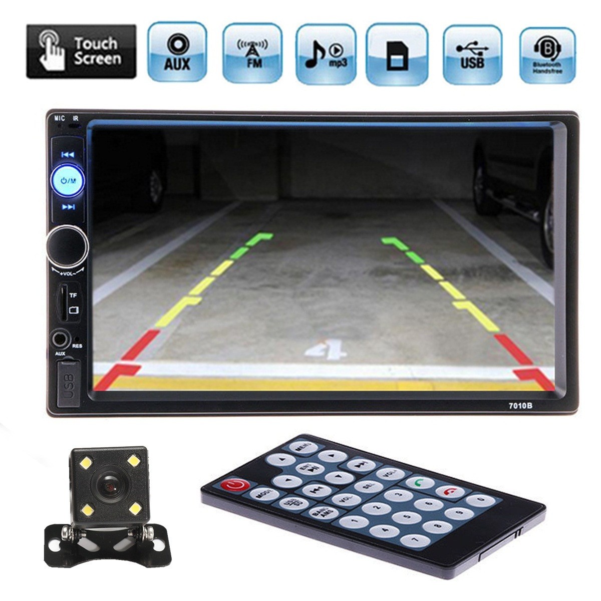 800×480 digital TFT Touch Screen V3.0 Support USB Bluetooth with Backup camera