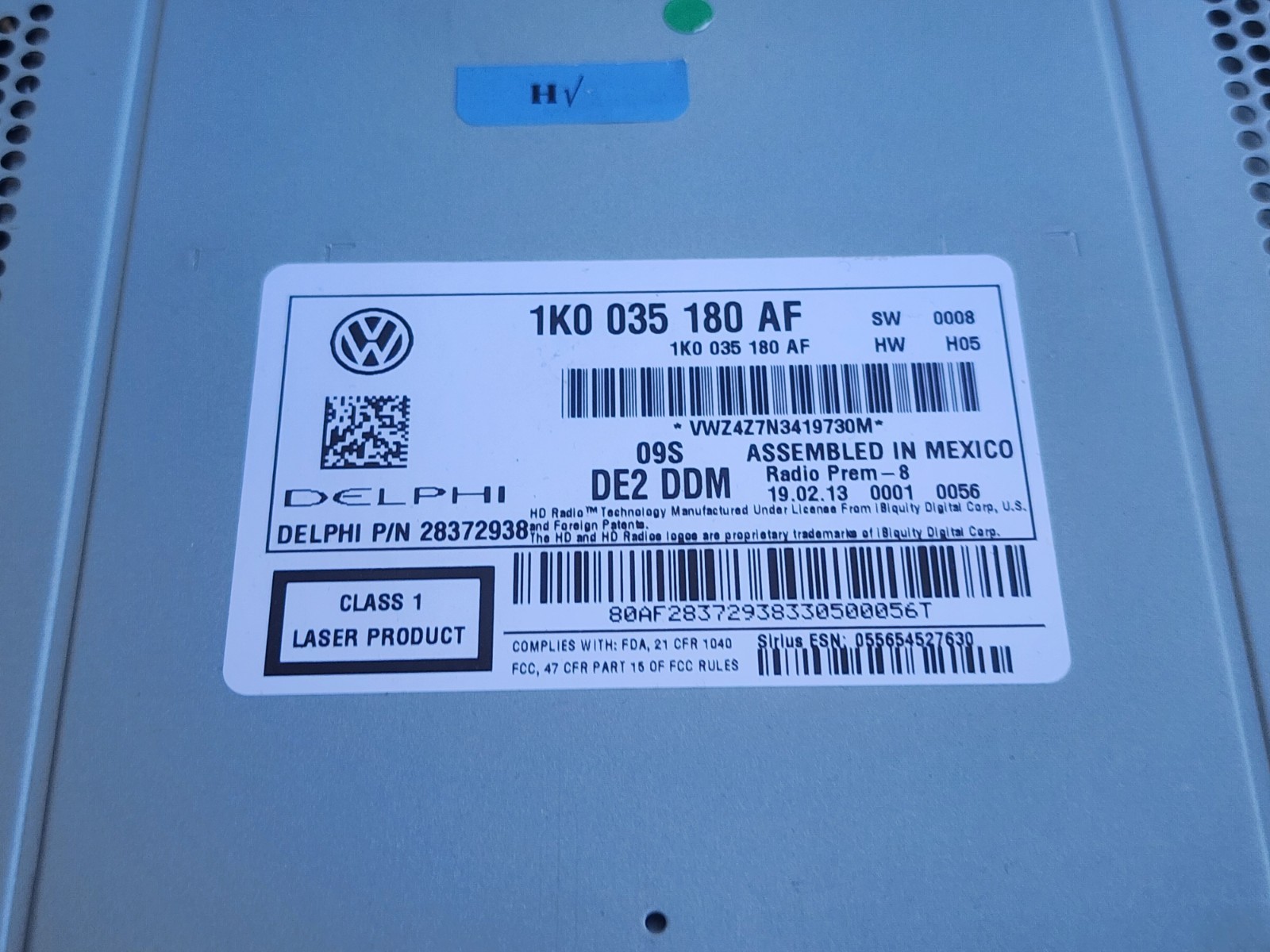 VOLKSWAGEN Am Fm CD CAR STEREO UNTESTED 2010-2017 Saleen Mustang Camaro Toyota