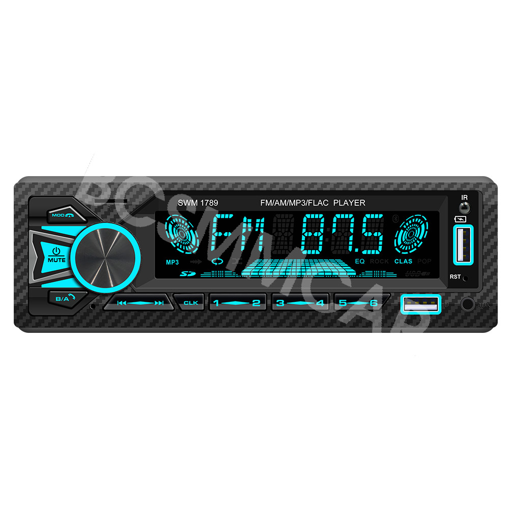 Single Din Car Stereo FM/AM Radio MP3 Player Bluetooth In-Dash Audio Receiver