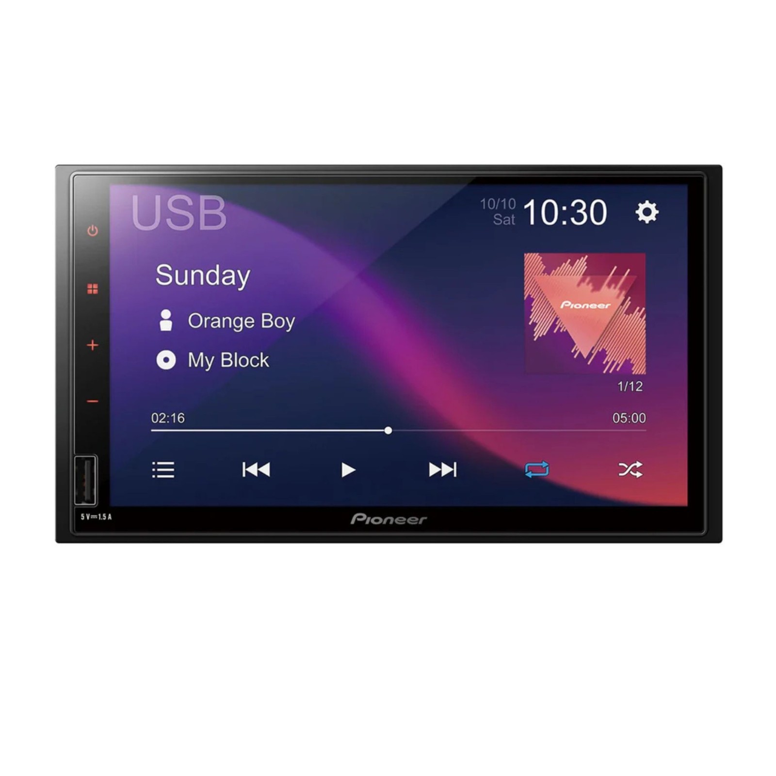 Pioneer DMH-470EX 7” Capacitive Touchscreen Bluetooth Digital Media Receiver