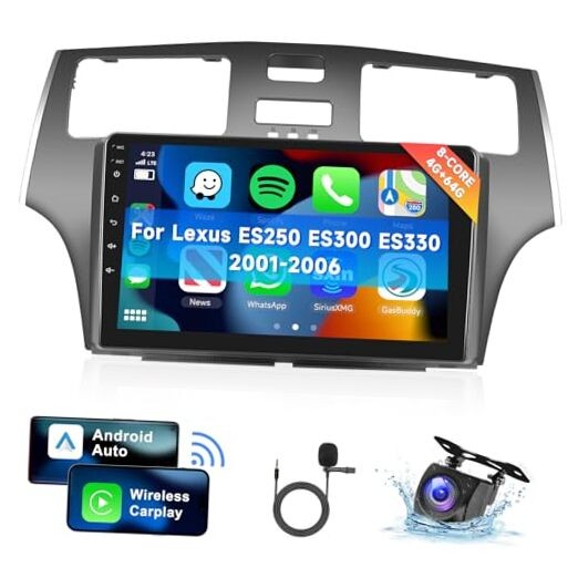 [] Car Radio for Lexus ES250 ES300 ES330 2001-2006 with Wireless 8 CORE 4G+64G