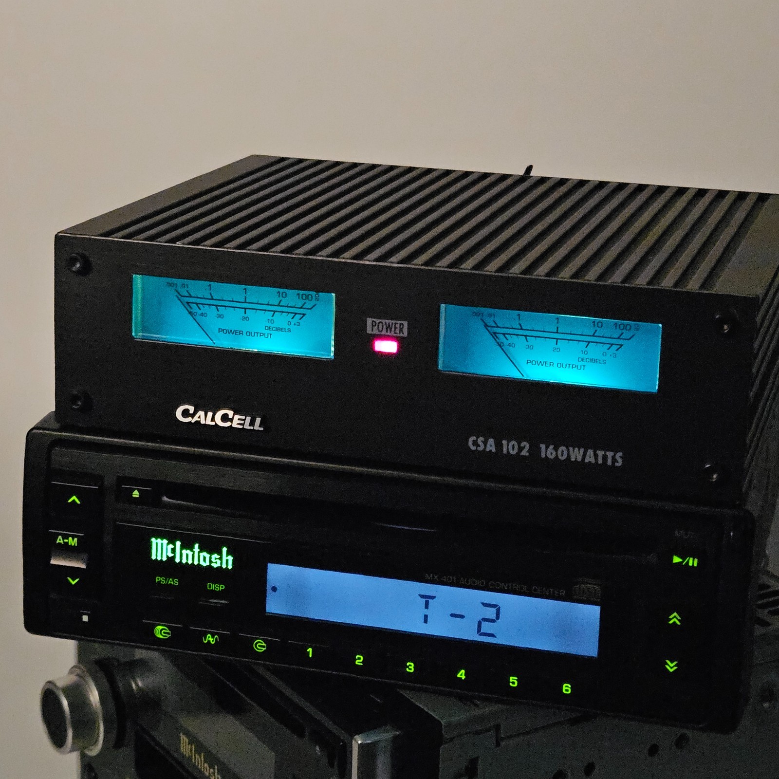McIntosh Deck + carcell Amplifier aux modified