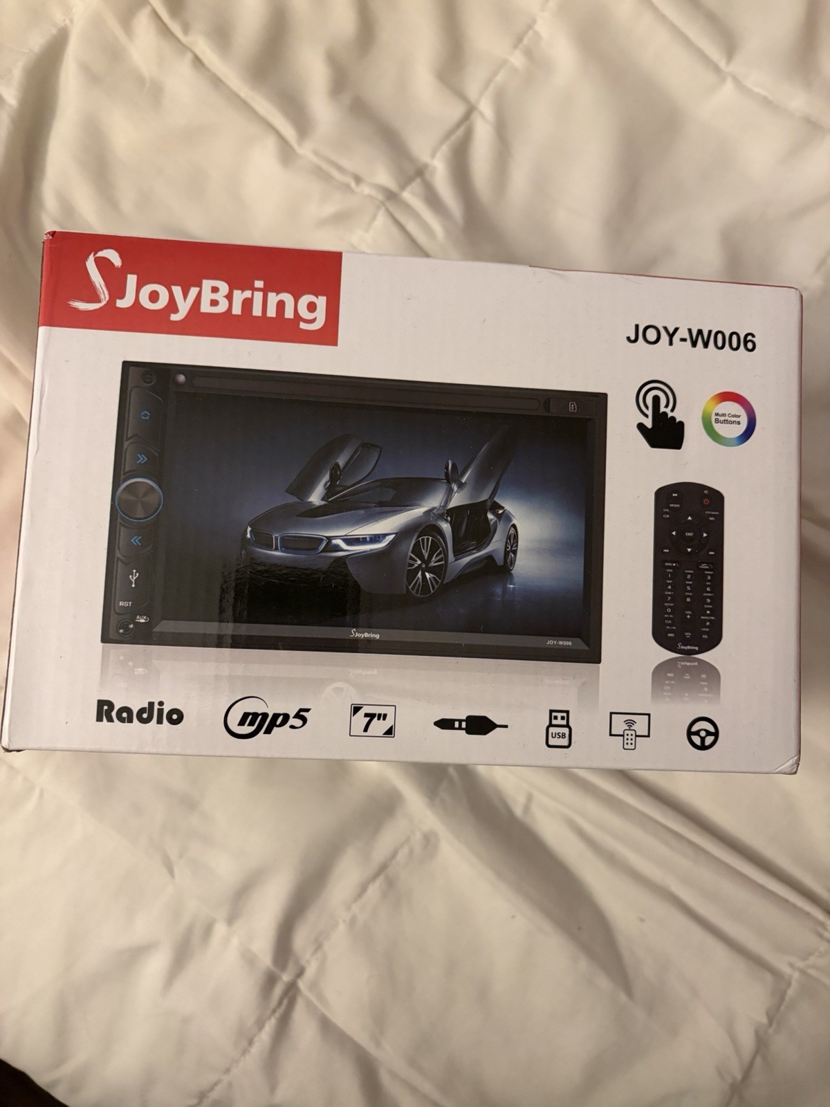 SJoyBring JOY-W006 Wireless Car Stereo 7″ Black Double DIN