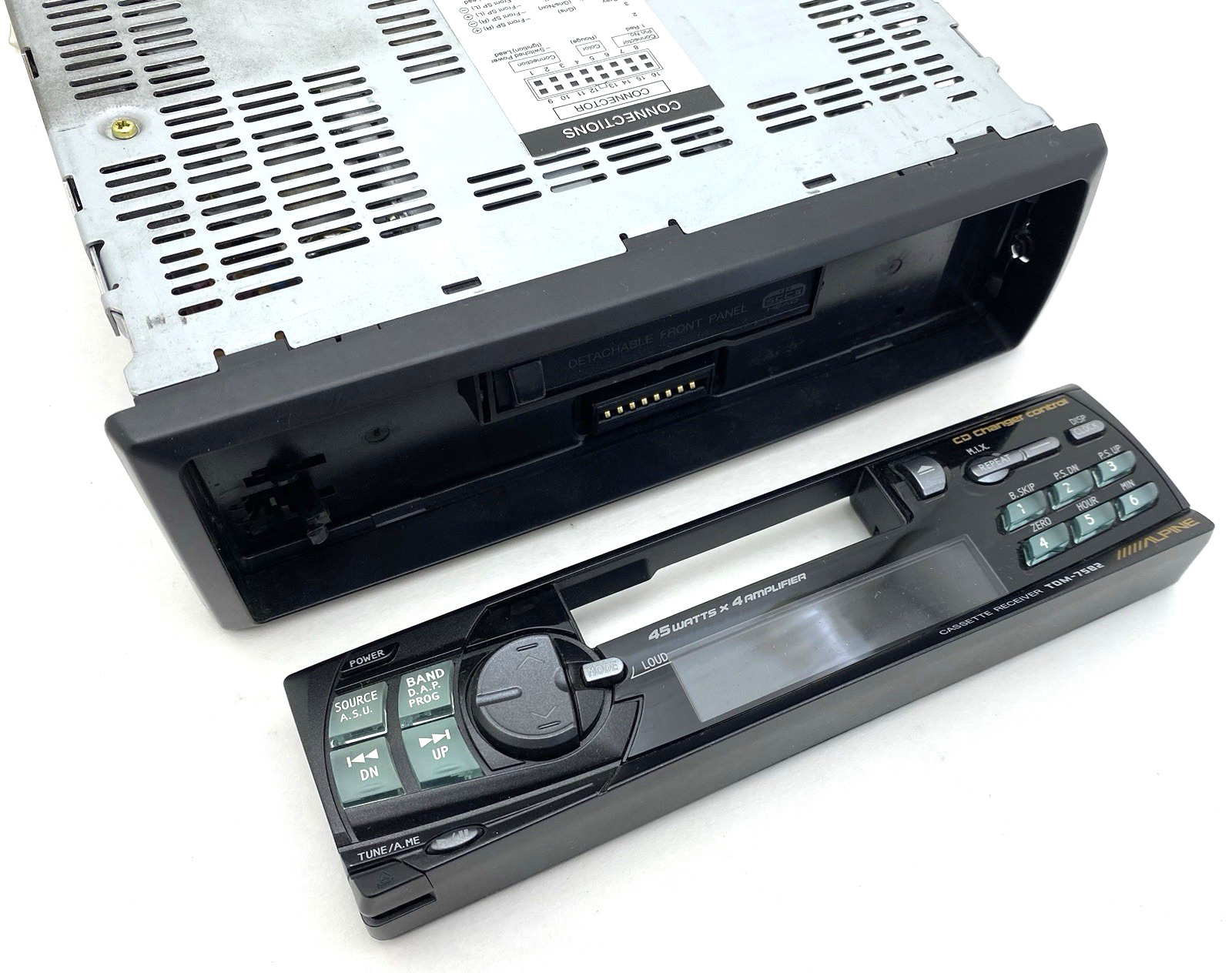 ALPINE TDM-7582 CAR STEREO CASSETTE TAPE PLAYER HEAD UNIT OLD SCHOOL