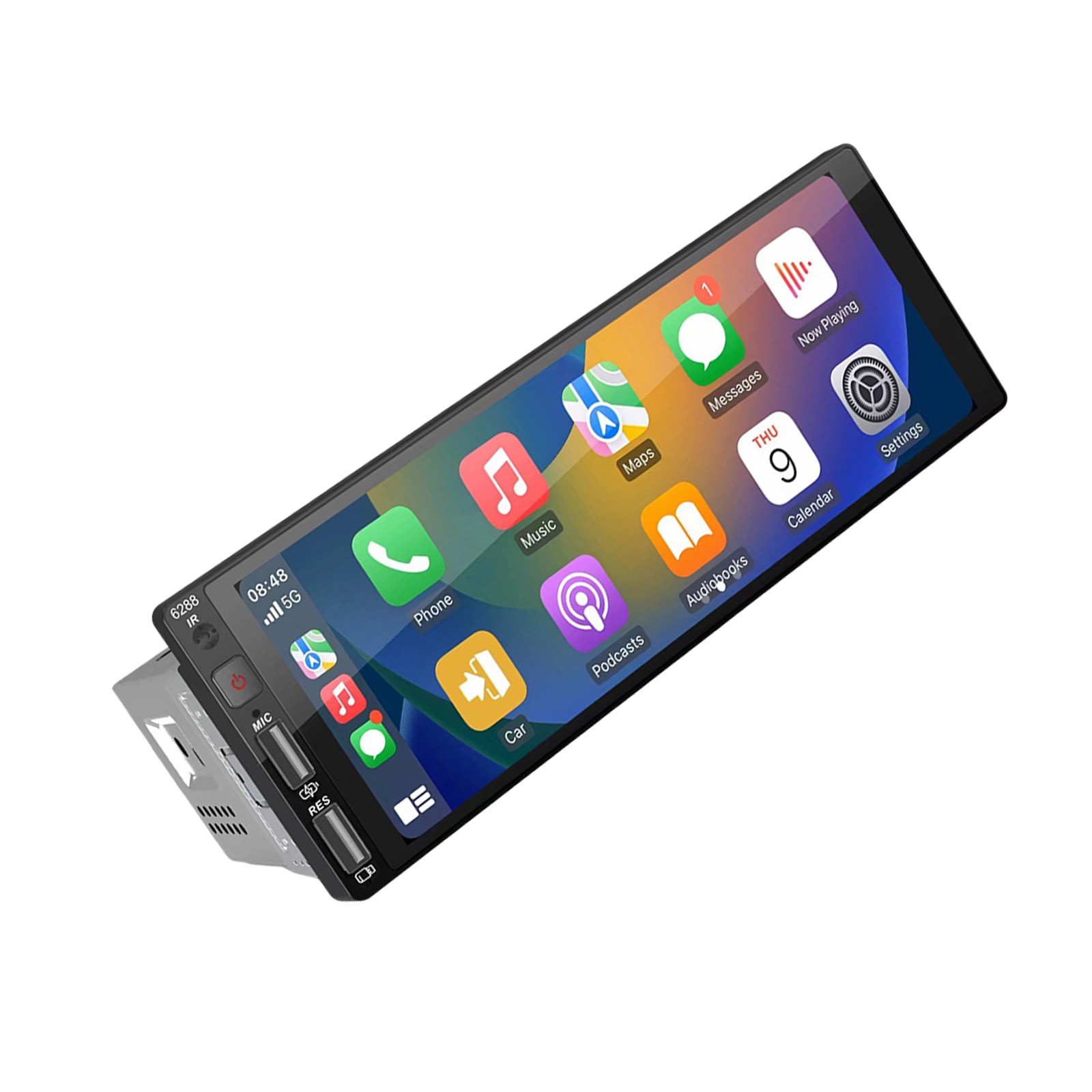 6.86in 1 Din Car Stereo Radio Android 12 FM Player 2+32G GPS Navi WiFi BluetooBq