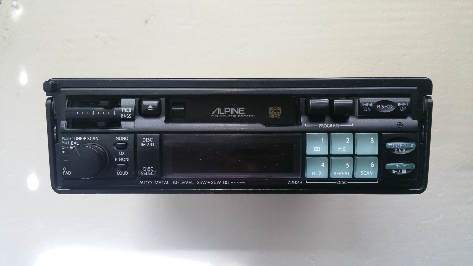 Vintage Alpine Head Unit Car Radio Cassette Player Tape Old School BMW E30 E36