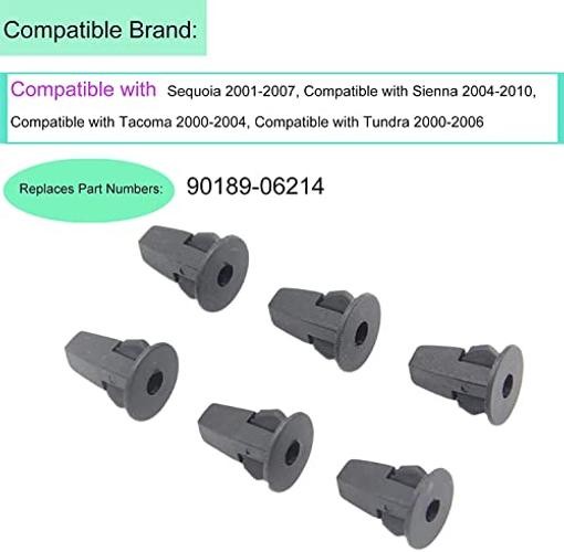 90189-06214 Fender Liner Clips Screw (50Pcs) Grommet Car Retainer Clips