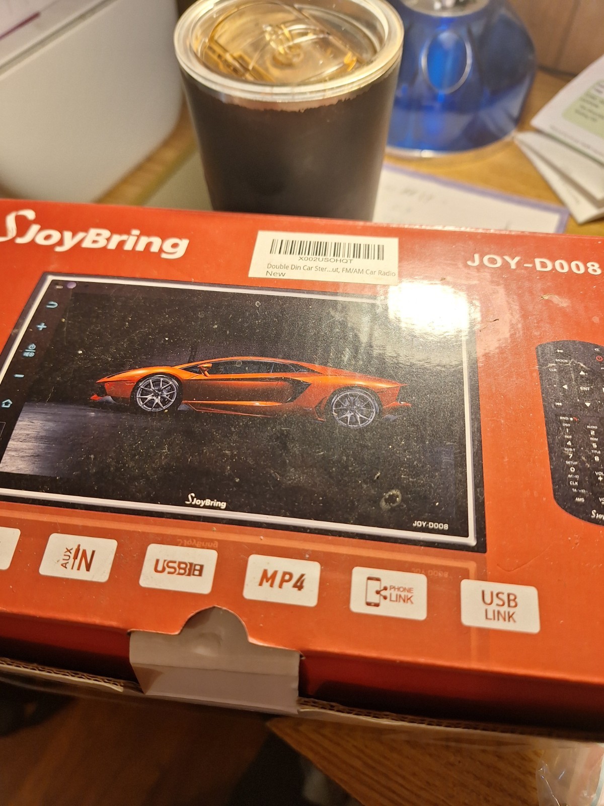JoyBring JOY-W008 Black Stereo 7″ HD In-Car Video Player with Hardware open bo