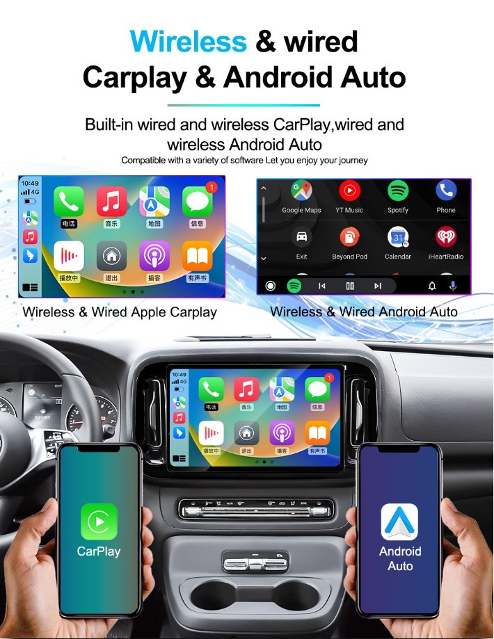13.3″ 6G+128G Android 13 CarPlay Car Radio GPS For Mercedes Benz Vito Metris