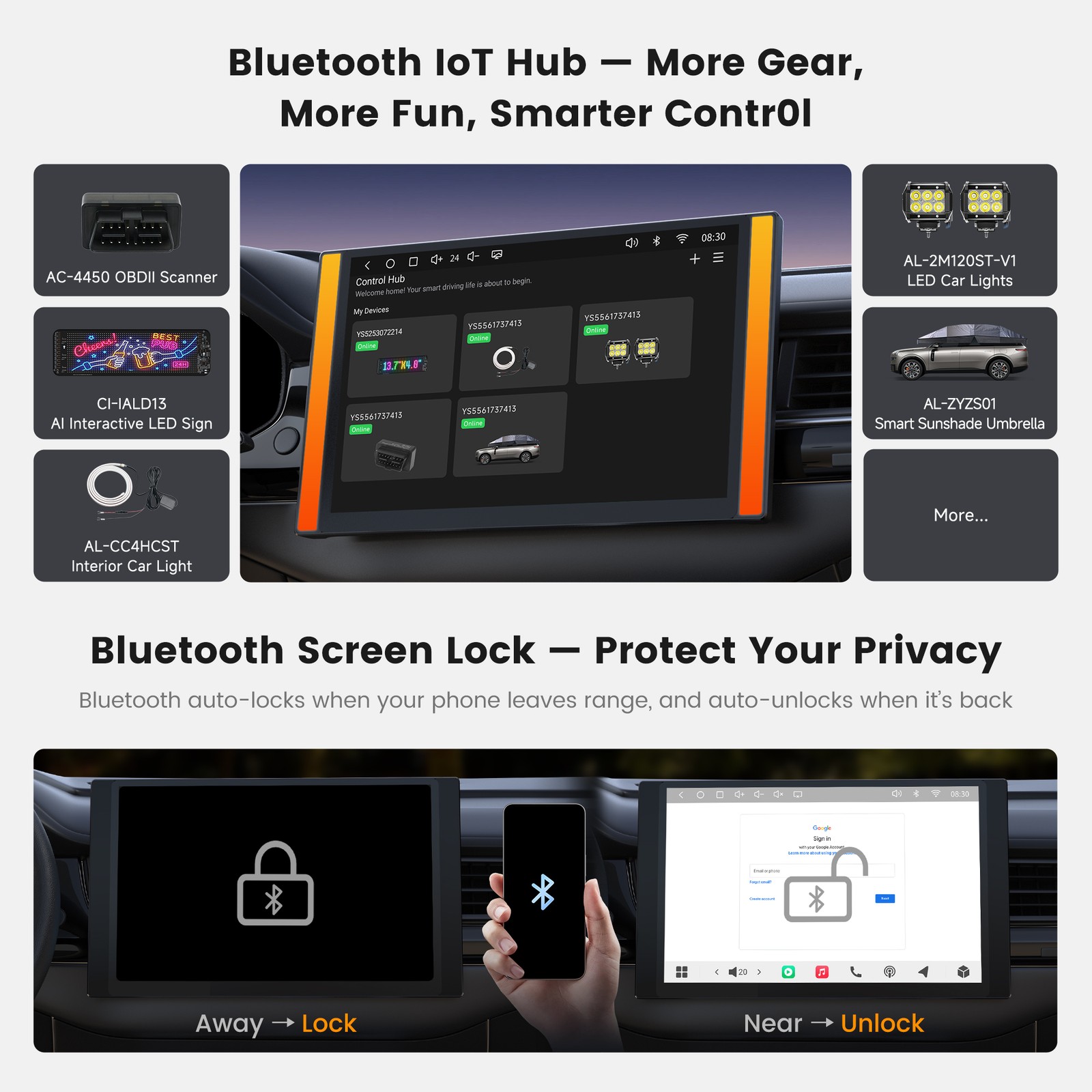 Double Din 12.5″ Screen Agentic AI Android 13 Car Stereo GPS 8 Core 4+64G 4G LTE