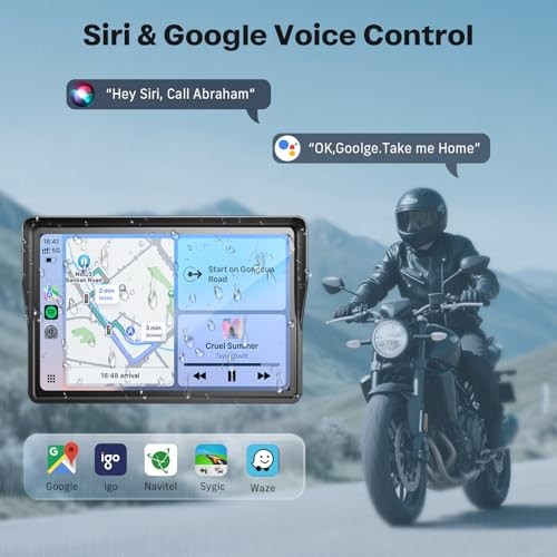 Motorcycle Carplay GPS Navigation System with Apple Carplay and Android 5 Inch