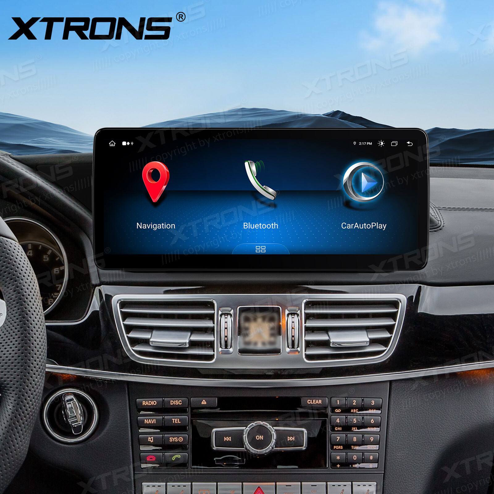 12.3″ DSP Android 14 Car GPS Retrofit CarPlay For Benz E-Class W212 S212 NGT4.5