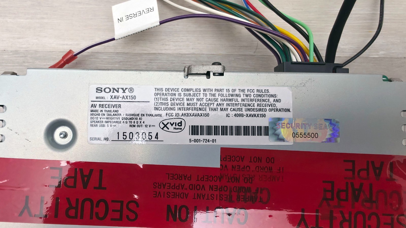 SOME WEAR! SONY XAV-AX150 6.95” MEDIA RECEIVER CAR STEREO RADIO APPLE ANDROID