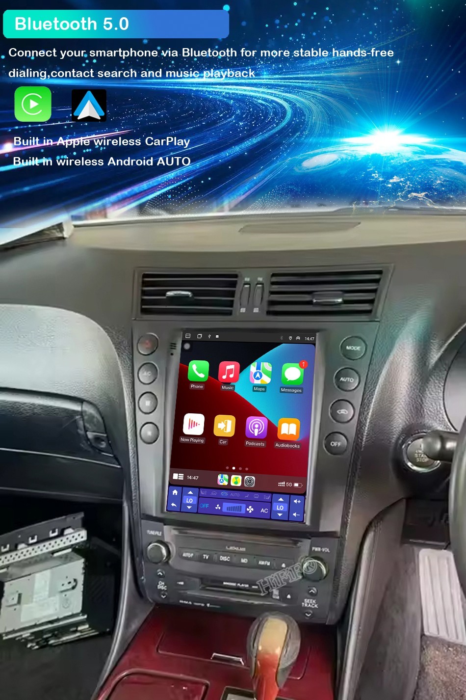 10.4″Car GPS Navigation Radio Stereo For Lexus GS300 GS330 GS400 GS450 2G+32G