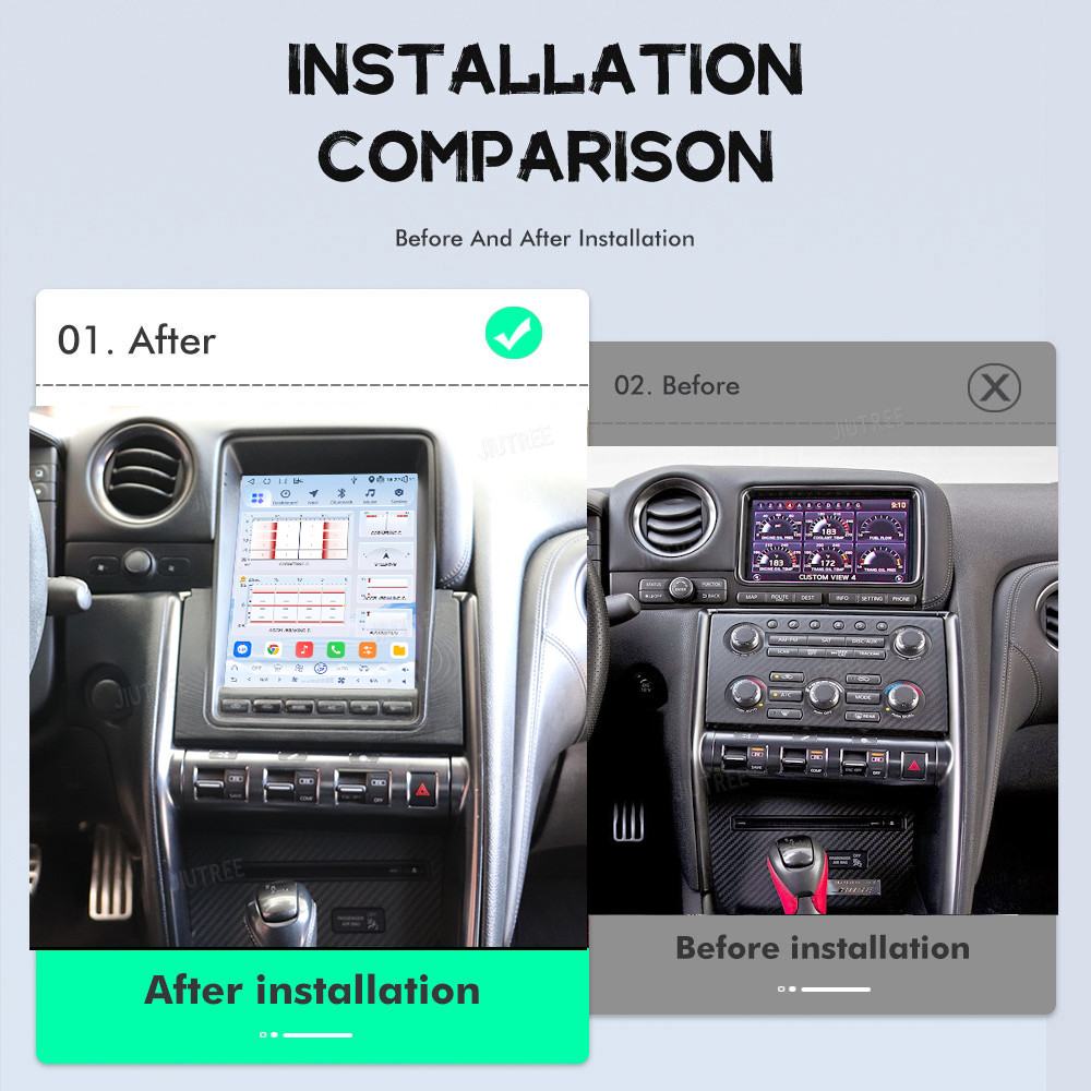 9.7″ For Nissan GT-R 2008-2017 Android Car Radio Stereo GPS Navi Carplay 8+256GB