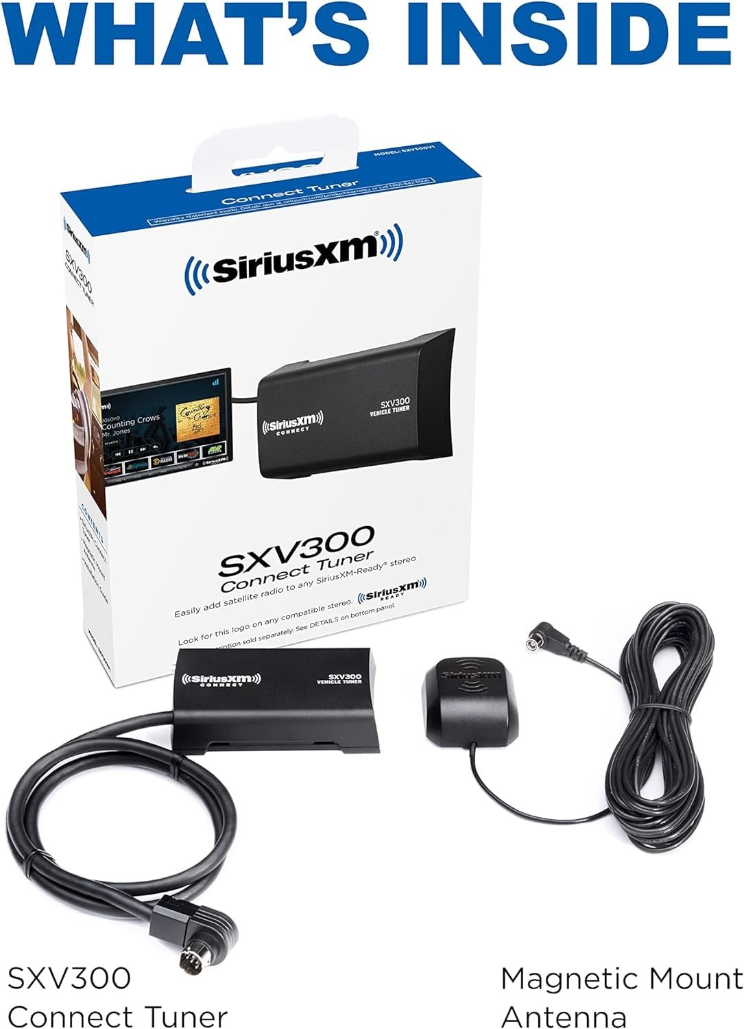 JVC KW-M595BT Car Stereo + SiriusXM SXV300 Tuner Bundle – 2 Pcs