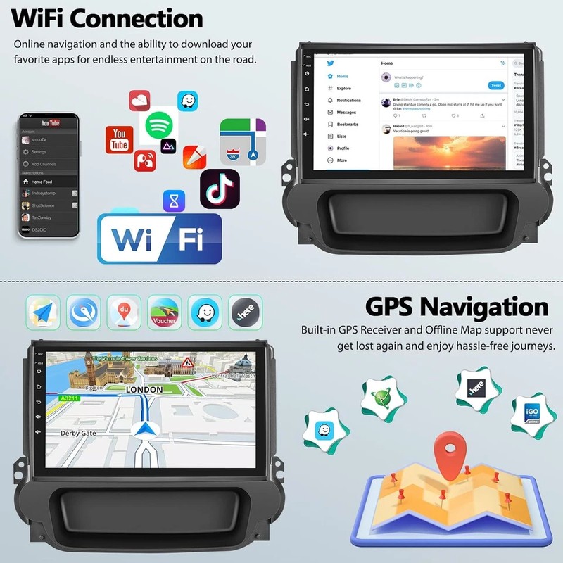 FOR 2012-2014 CHEVROLET MALIBU ANDROID 15 APPLE CARPLAY CAR STEREO RADIO 2+64G