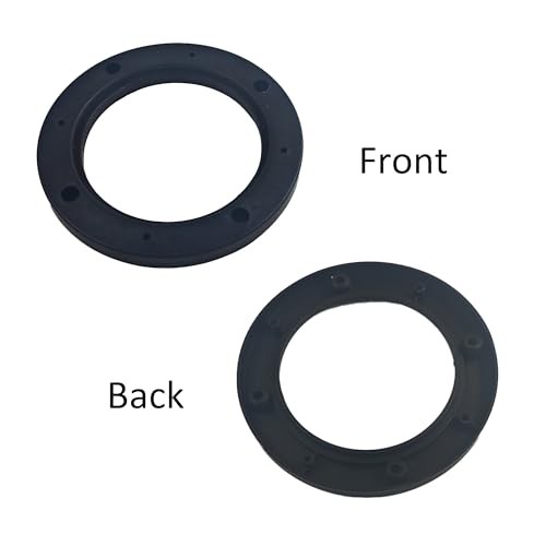 2Pcs Universal Fit ABS Car Stereo Speaker Spacers – Black Plastic – 4 Inch