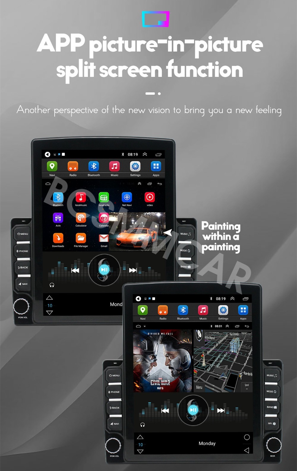 For Ford F150 2004-2008 Android 14 Car Stereo Radio For Apple Carplay GPS 4+32GB